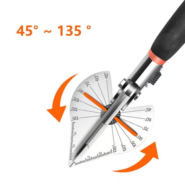 Multi-function angle scissors Crop tool PVC pipe cutter electrician scissors Adjustable angle 35