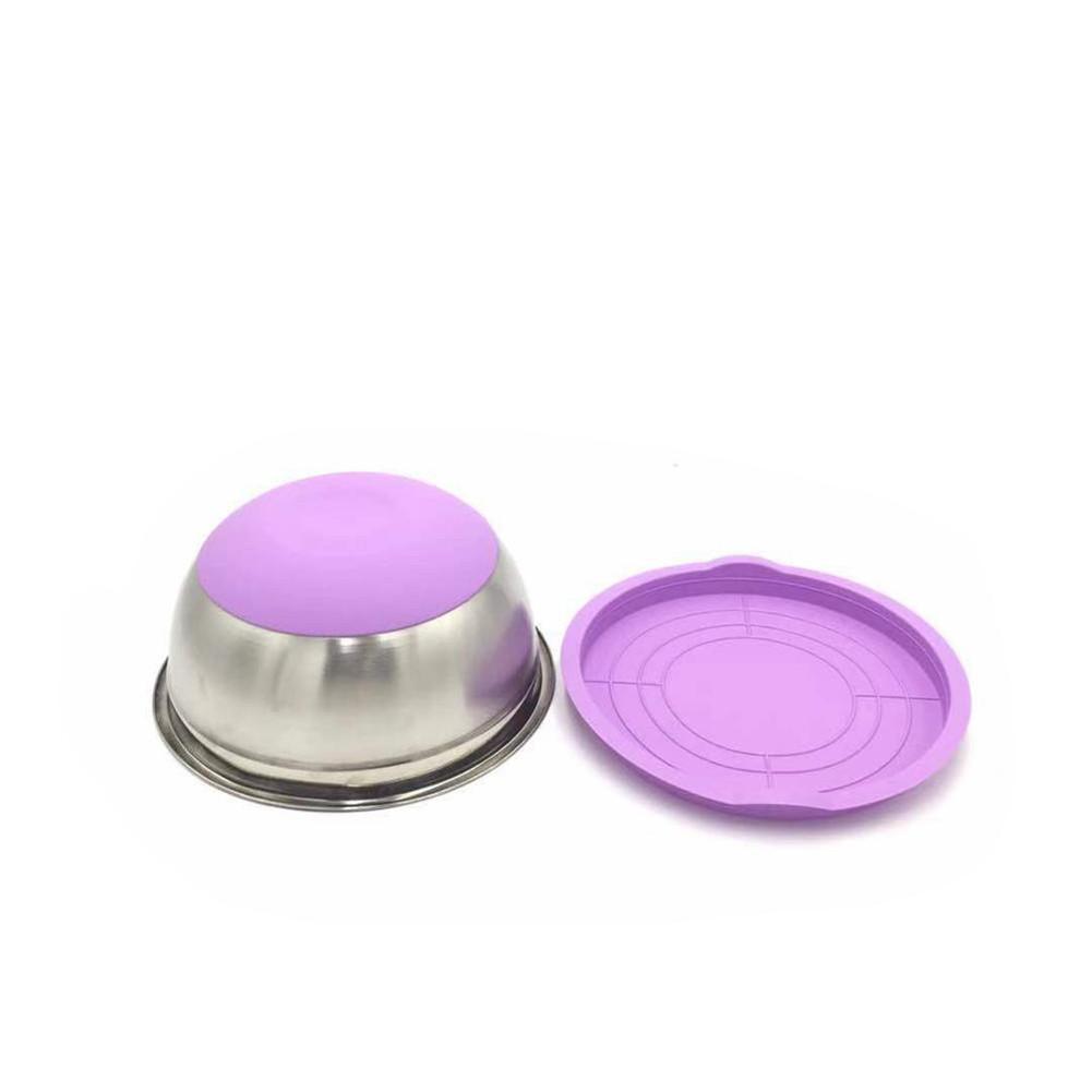 Stainless Steel Mixing Bowls Set Whisking Mixing Bowls With Lid Non Slip Silicone Bottom Salad Basin For Salad Cooking Baking: 24 cm