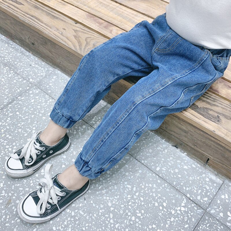 Vêtements Pour Enfants Jeans Pour Filles Printemps Et Automne Nouveau Style Chinois Gros Garçon De Style Coréen Pour Filles Pantalon Évasé Pour Enfants