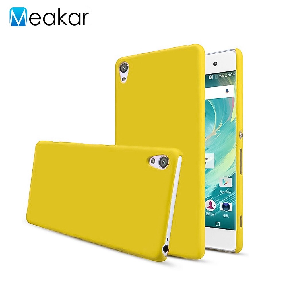 Funda de plástico para Sony Xperia Xa, carcasa trasera para teléfono Sony Xperia Xa Dual F3111 F3112 F3113 F3115 F3116: yellow