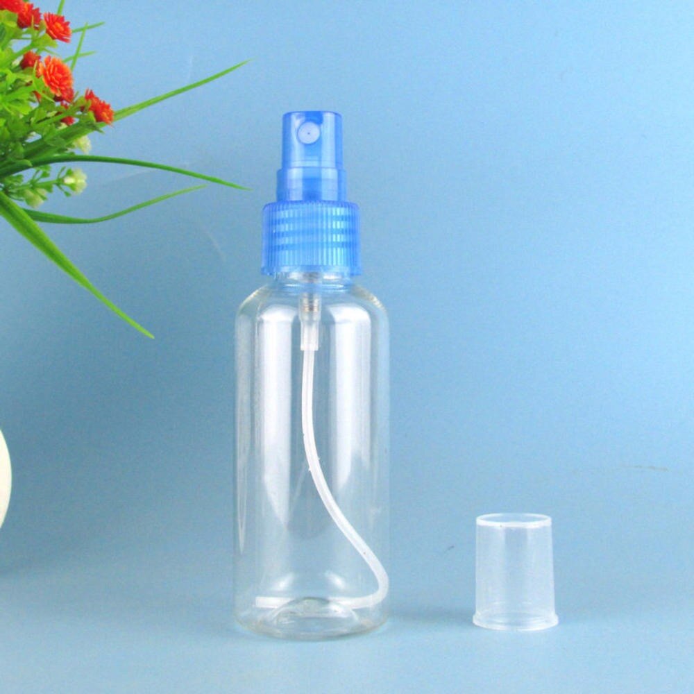 1 st klar 10/20/50/100ml tomma sprayflaskor reseplast parfym atomizer slumpmässigt bärbara rese atomizer flaskor