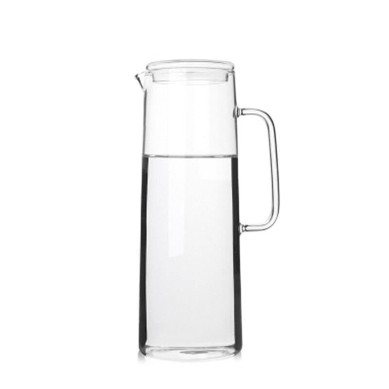 1000ml grote capaciteit hittebestendige bloemen theepot glazen beker sapkan set waterkan koude waterkoker dikker het glas koude waterkoker