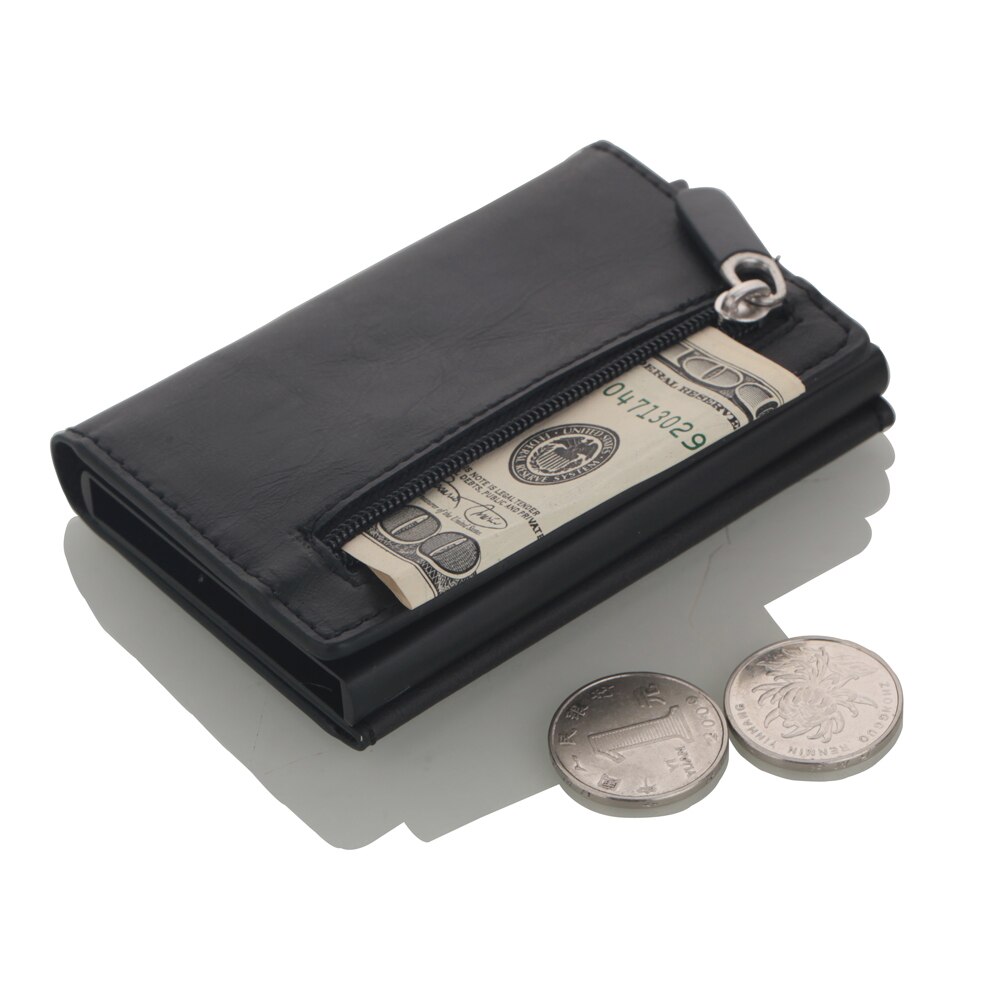 Metal Credit Card Wallet Men Women Card Holder Single Box Minimalist Wallet Aluminium Blocking Wallet for Cards