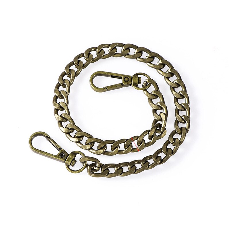 Metal Chain Strap for Bags DIY Handles Crossbody Accessories Detachable Replacement Purse Chain Strap 9.5mm wide 40cm/120cm Long: 40cm antique bronze