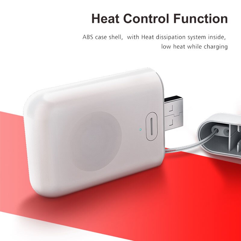 1000 mah mini powerbank draadloze oplader voor horloge magnetische powerbank externe batterij voor horloge serie 5 4 3 2 1 snel opladen