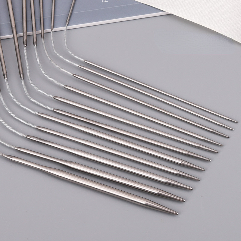 Ronde sokken Gebreide naalden Metaal Kleine breikabel Rondbreinaalden voor baby's Mouwen Breien Naaiaccessoires