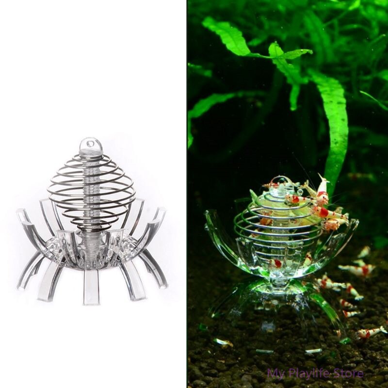 Aquarium Multi-function Fish Shrimp Feeder Spinach Cage Moss Ball Dry Spinach Feeding Food Bowl Shrimp Feeding cage C42