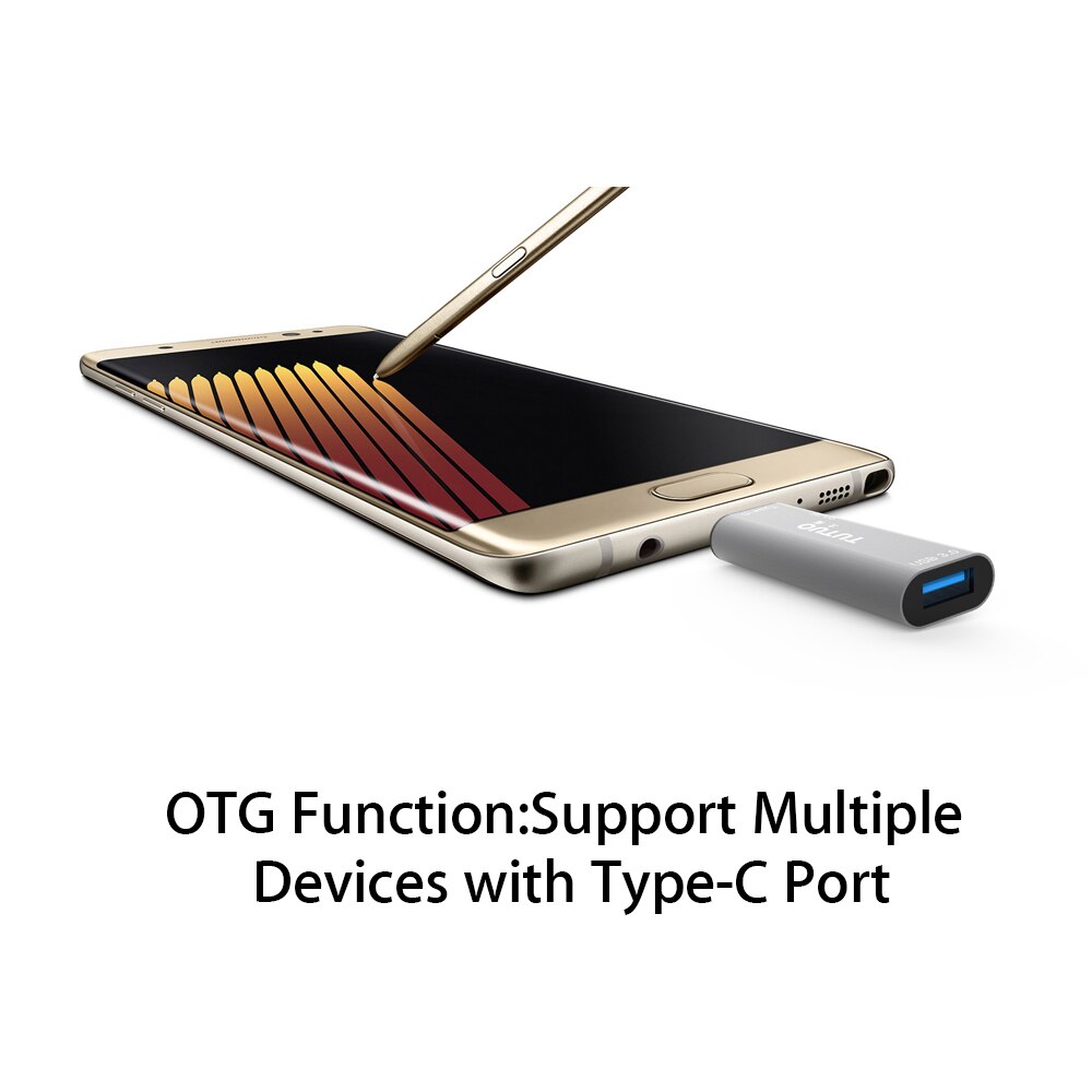 TUTUO 4 in 1 USB C om USB-A 3.0 Converter SD/TF Kaartlezer Type C OTG Adapter voor Macbook Pro/Samsung S8/Huawei P10-(Grijs)