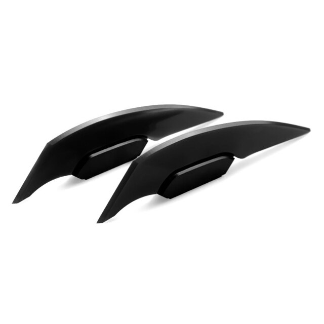 Alerón aerodinámico Universal para motocicleta, pegatina de decoración para Moto, Scooter, 1 par: Negro