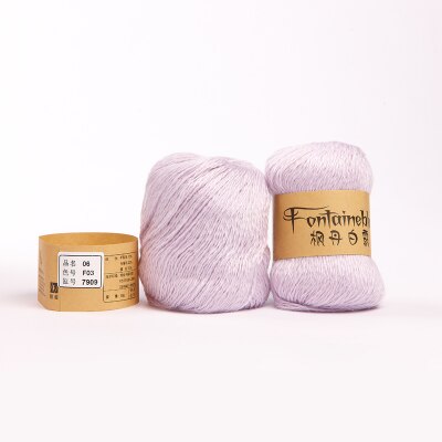 50g/Bal Fontainebleau Mohair Acryl Wol Antipilling Lage Krimp Dunne Garen Voor Hand Breien Haken: F03