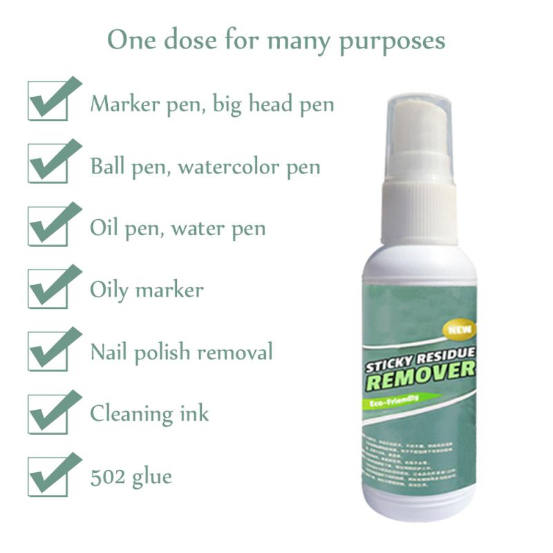 30ml Sticky Residue RemoverStrong Cleaning Power Remove Traces Wallpaper Removers Wall Cleaner