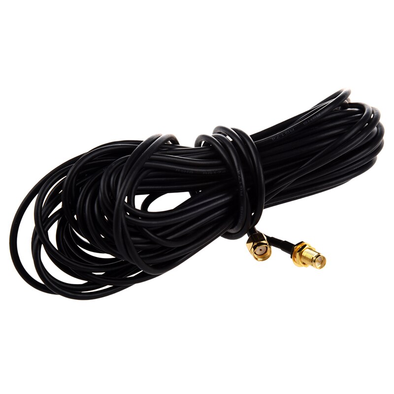 Cable de extensión de antena Wifi de 9m RP-SMA de plomo para enrutadores Wi-Fi d-link: Default Title