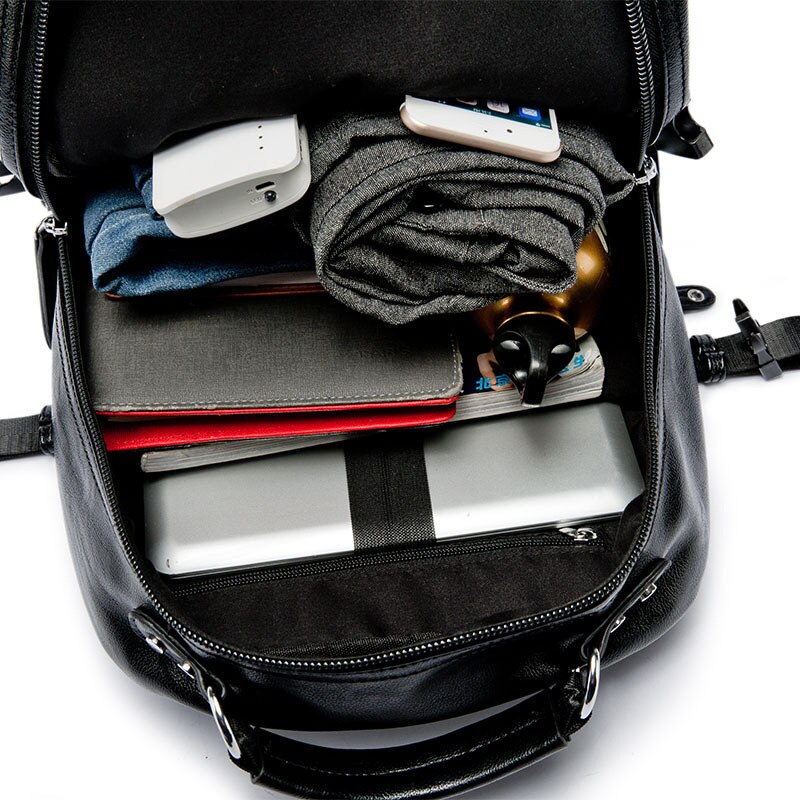 Men Backpack pu Male Laptop Backpack Travel Backpacks Waterpoof Male BagPack Schoolbag For Men