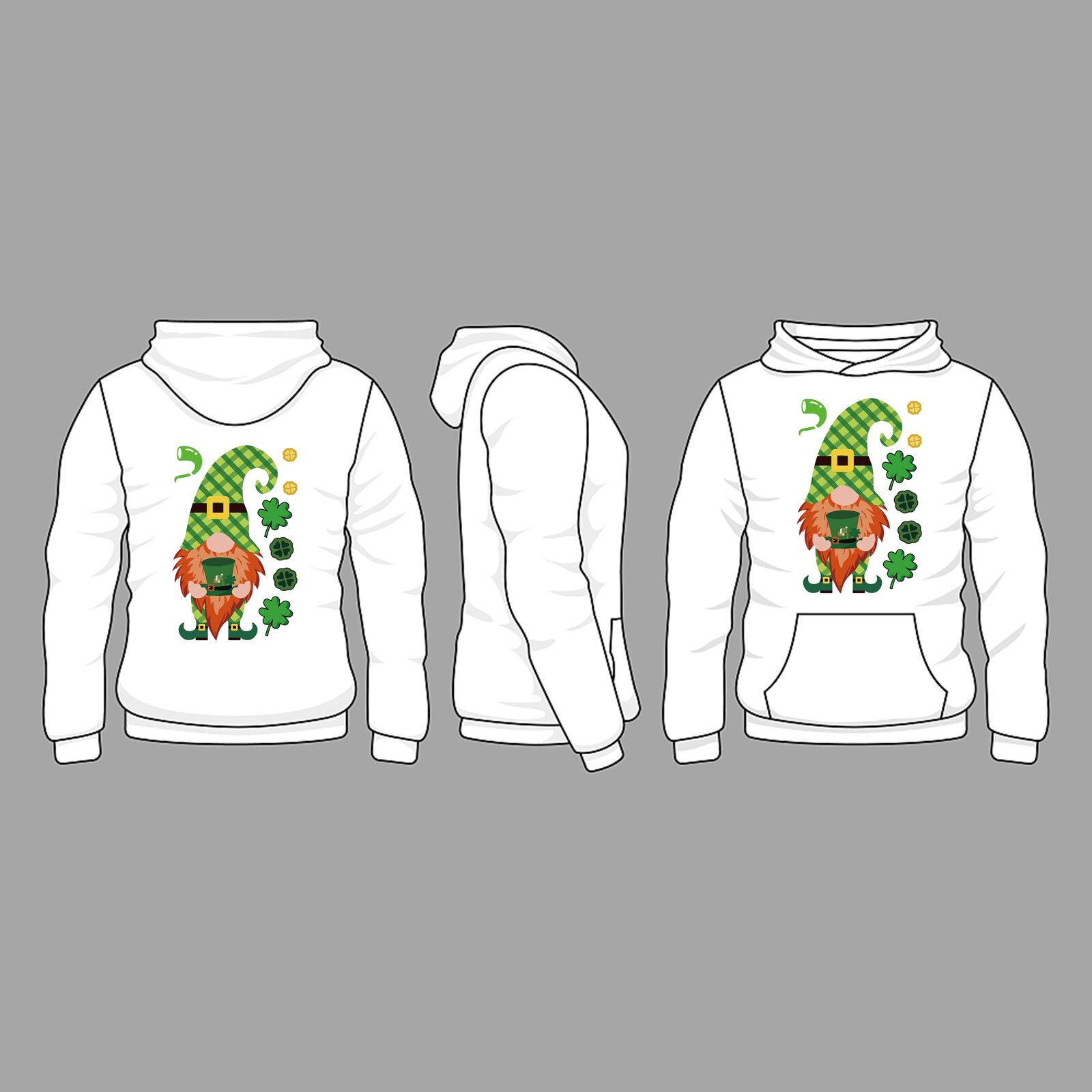 St. Patrick Dag Dwerg Diy Thermische Transfer Sticker Diy Sticker Dwerg Ijzer Warmteoverdracht Sticker Kleding Warmteoverdracht Decals