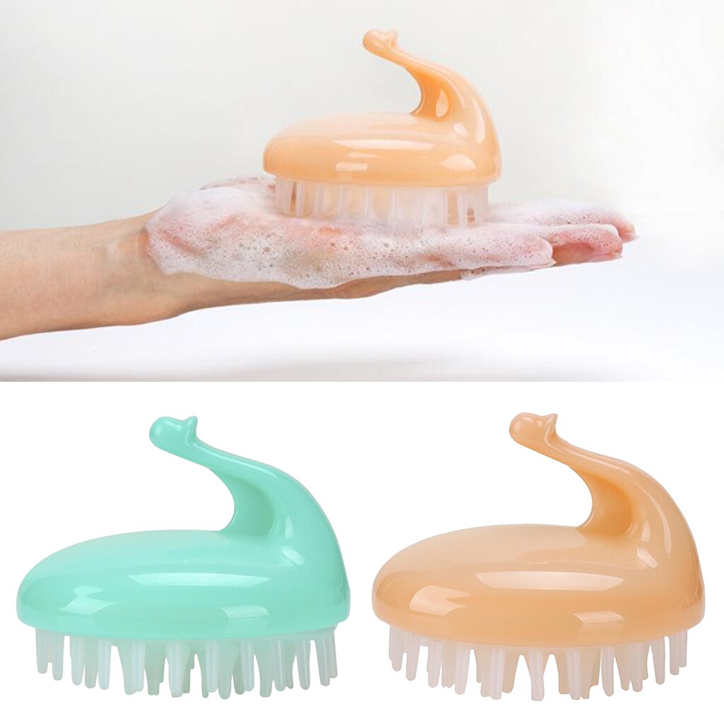 Silicone Hair Scalp Massager Shampoo Brush Head Scrubber Dandruff Brush for Women Men or Pets