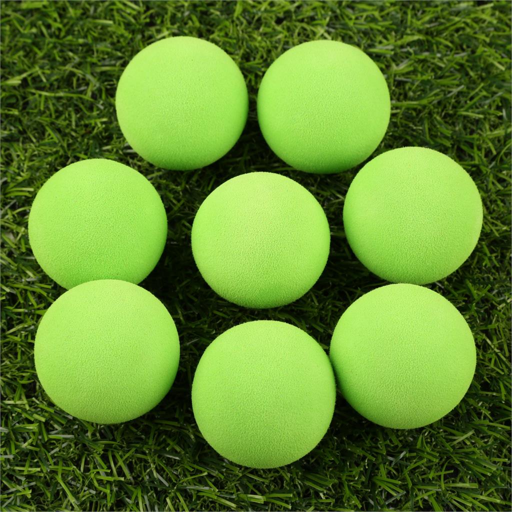 20 stk / taske golfbolde eva skum bløde svampe bolde til golf / tennis træning ensfarvet til udendørs golf træningsbolde: Grøn