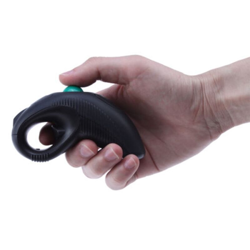 2.4G Wireless Trackball Mouse Mini Handheld Thumb-Controlled USB Air Mouse Mice for PC Laptop 10M Receiving Range