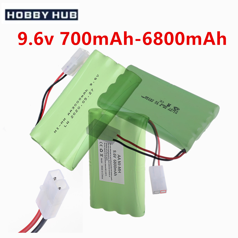 9.6v 700/1400/2800/3000/5000/6800mah NI-MH battery For Remote Control Toys Electric Car 9.6v AA NI-CD Battery Tamiya Plug
