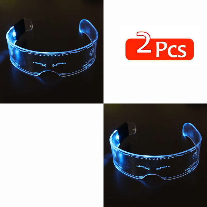 Lunettes de soleil LED Shoous pour hommes et femmes, lunettes punk vintage, lunettes lumineuses colorées, nuances UV400, fête de Noël,: Beige