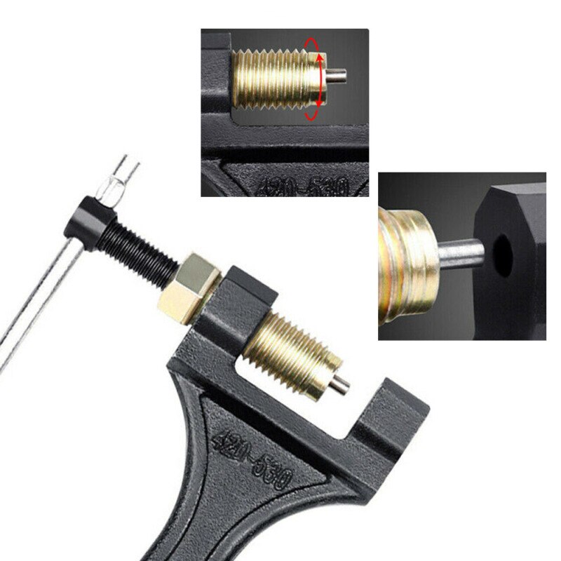 Motorcycle Chain Cutter 420-530 Motorcycle Chain Breaker Link Removal Splitter Repair Tool Universal Chain Remover