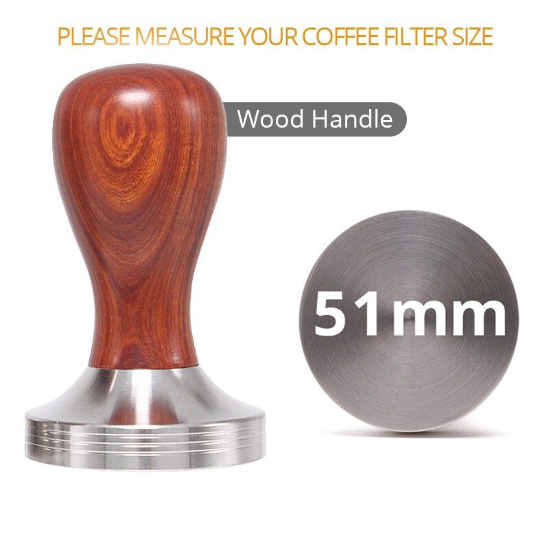 Barista Espresso Sabotage Flat Base, Siliconen Koffie Tamper Mat (51/53/58Mm): Chocolade