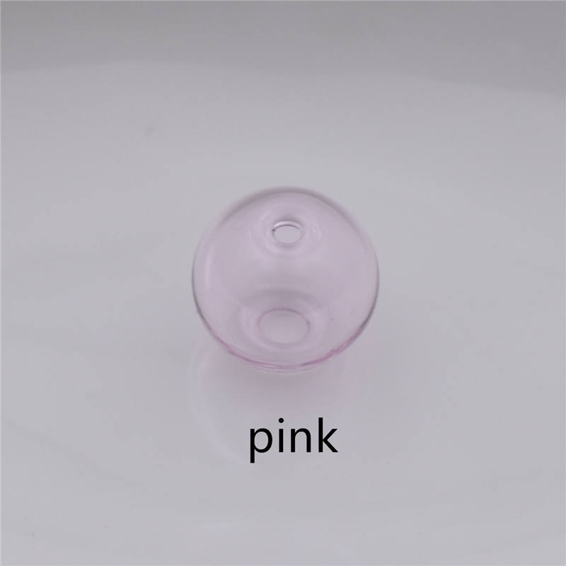 5pieces Double Hole 10-20mm Color Glass Ball Beads Hollow Glass Bottle Globe DIY Handmade Jewelry Making Accessories Findings: black / 20mm