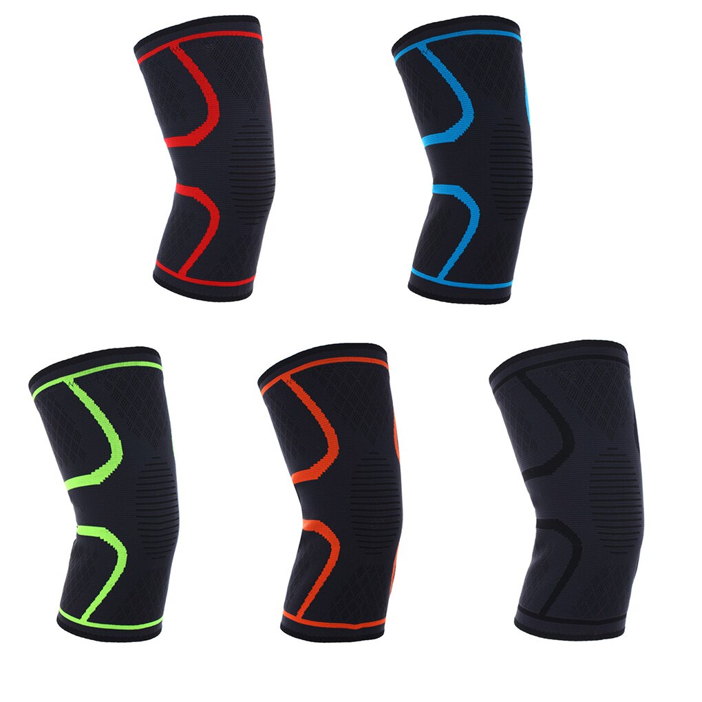 1PCS Fitness Running Cycling Knee Support Braces Elastic Nylon Sport Compression Knee Pad Sleeve for Basketball Volleyball