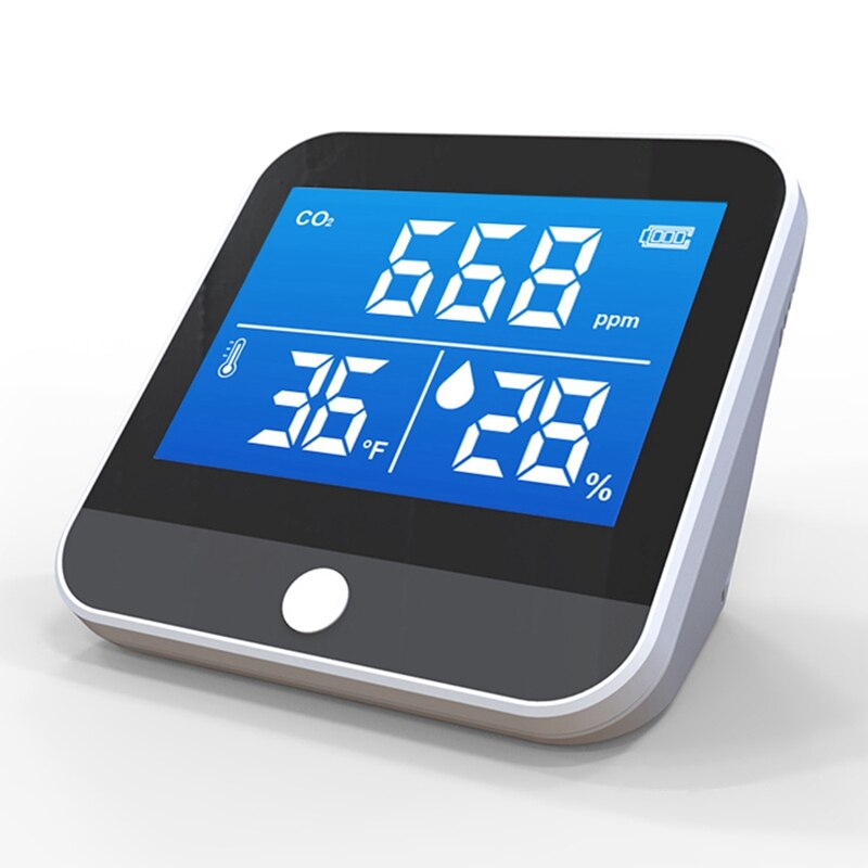 JHD-Portable Air Monitor Temperature Humidity Monitor Infrared NDIR CO2 Detector Indoor CO2 Detection