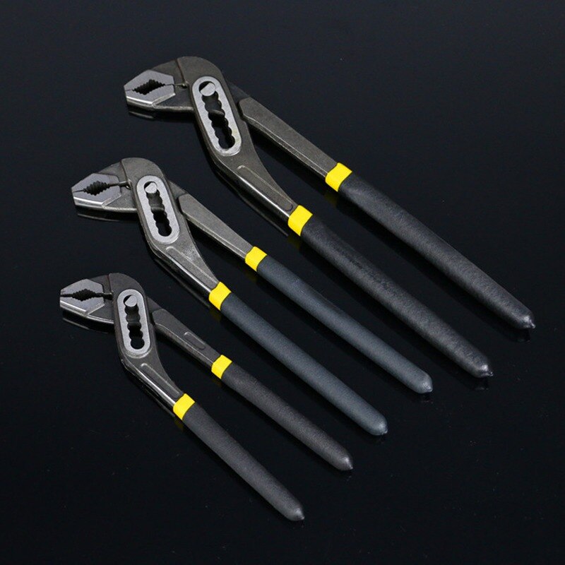 multifunctional plier 8" Water Pump Pliers Quick-release Plumbing Pliers Straight Jaw Groove Joint Plier Set