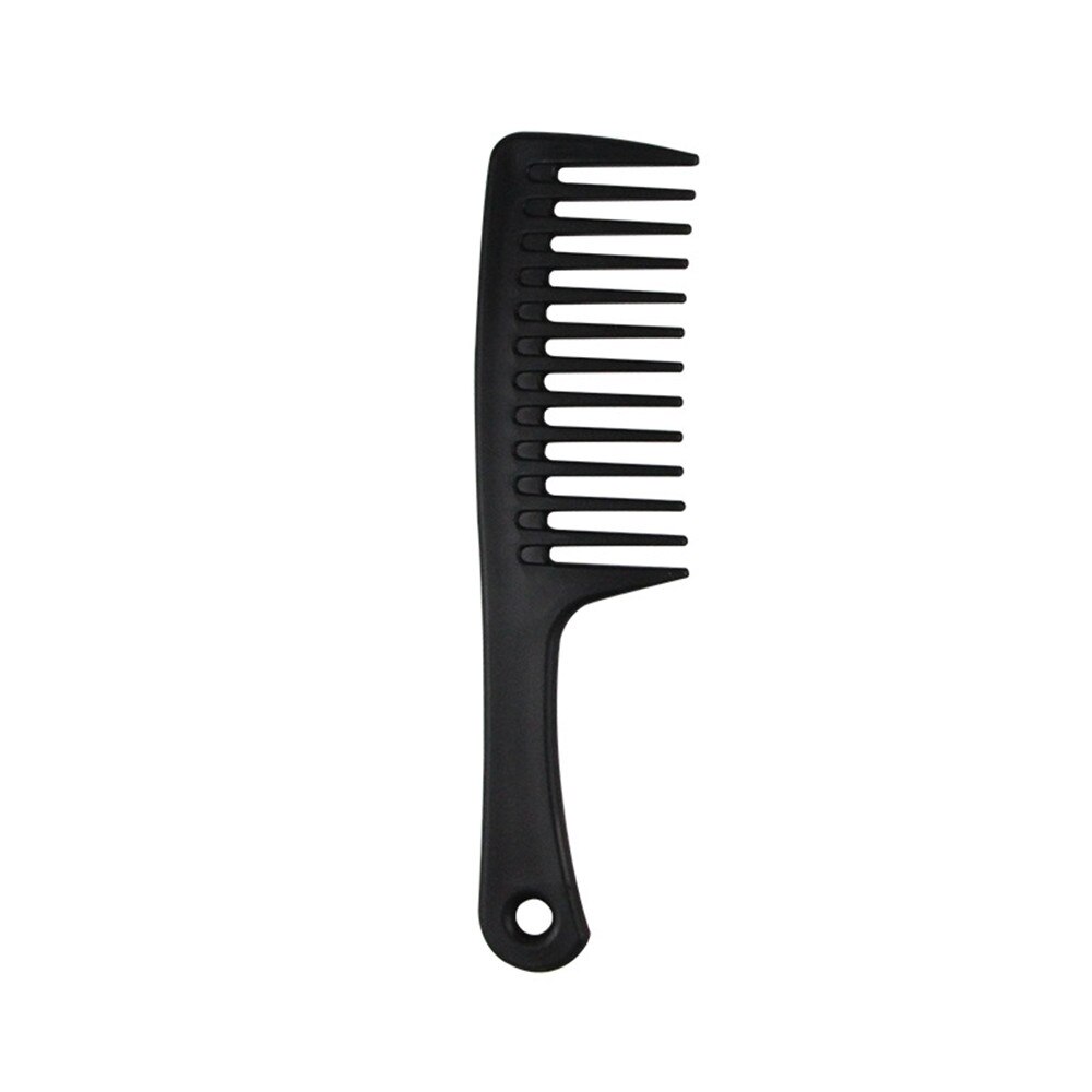 1 PC. Wide Tooth Anti-Static Hairdressing Comb Heat Resistant Woman Wet Detangle Curly Hair Brushes Pro Salon Styling Tools: black