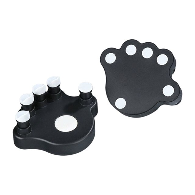 1 Pair Of Piano Finger Trainer Fingers Strength Training Tools Finger Correctors Soft Finger Pads Piano Keyboard: Black