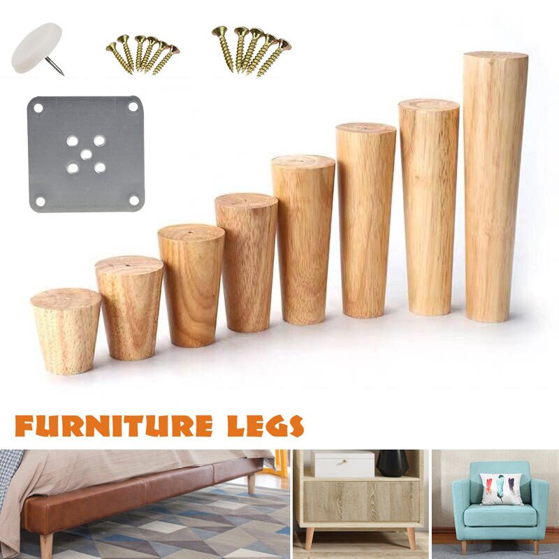 1Stck Möbel Beine Massivholz Sofa Ersatz Bein Für Sofa Bein Arche Holz Bein Stuhl erhöhen Möbel Fuß Kissen