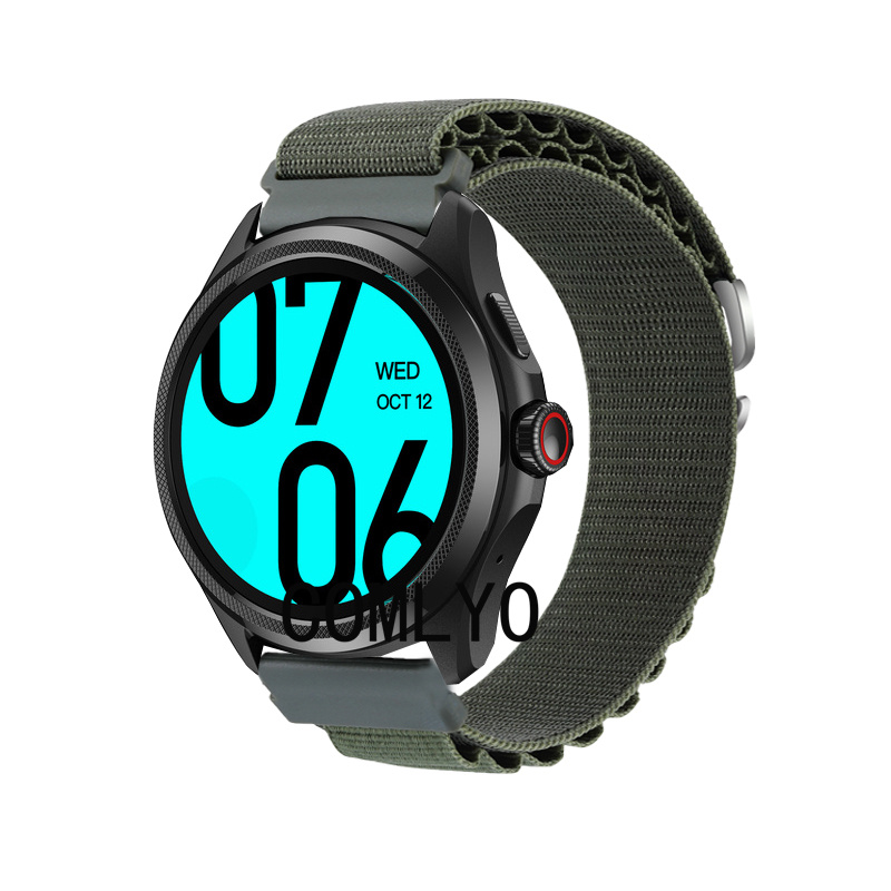 Reim til ticwatch pro 5 rem nylon myke armbåndsremmer skjermbeskytterfilm til kvinner menn belte