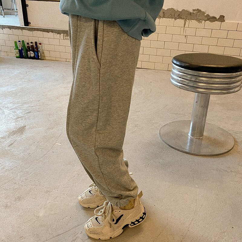 Hosen Knöchel Länge Elastische Taille verlieren Solide Baumwolle Neue Komfortabel Niedlich SchöNe Einfache Frühling Auutmn freundlicher Jungen