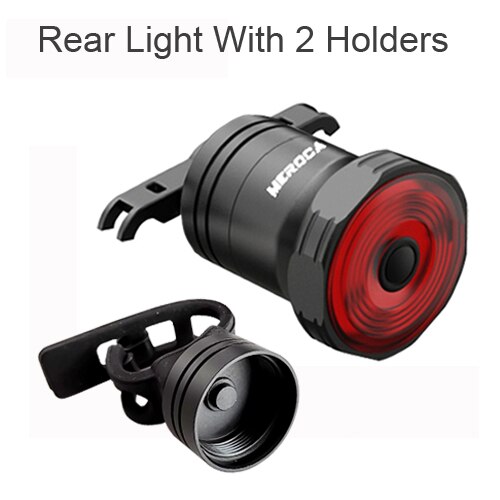 LED Fiets Achterlicht, Smart Bike Achterlicht IPX6 Waterdichte Sensor USB Opladen Intelligente Inductie Fiets Achterlicht voor Racefiets