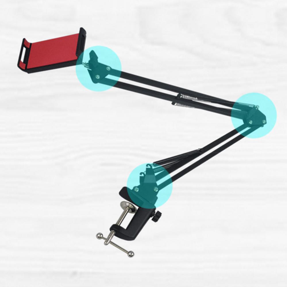 Flexible adjustment Mobile Phone Tablet Stand Holder Long Arm for Lazy Bed Desktop Clip Metal Bracket