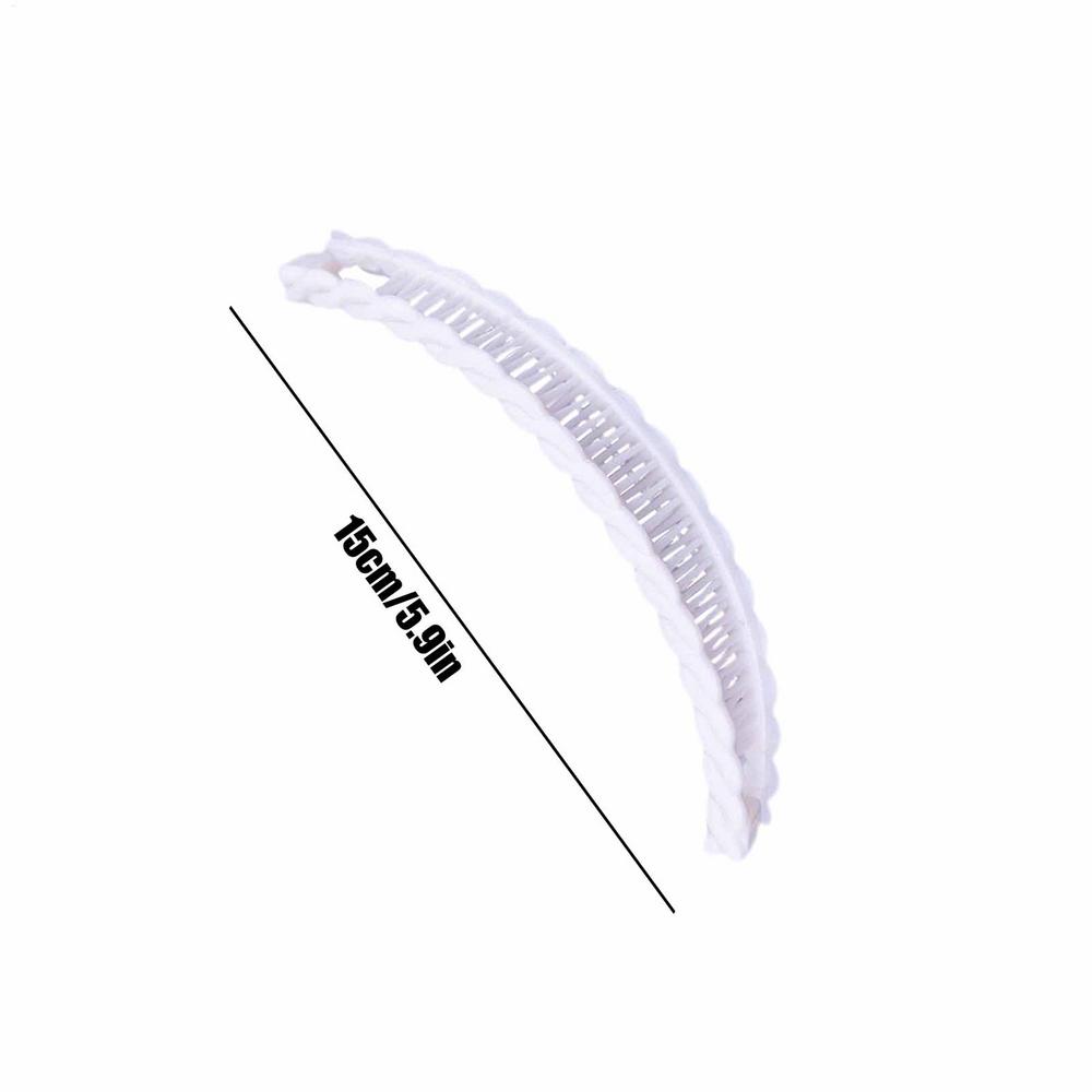 Haarspeldjes Vintage Kammen Tool voor dik krullend haaraccessoires Fishtail Haarclip Bananenclip Set voor vrouwen Haarstylingtools: WHITE