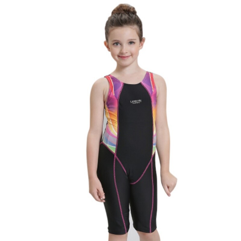 Sommer børn badetøj piger ét stykke svømningdragter sport bodysuit badetøj badetøj