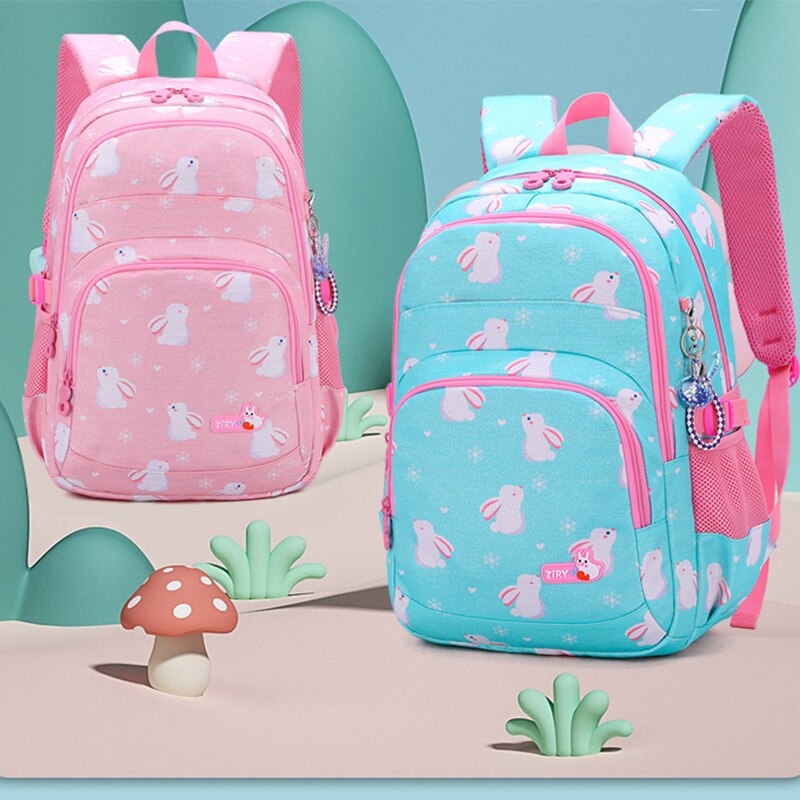 Girls School Bags Cartoon Cute Rabbit Backpacks Kids Satchels Children Primary School Students Girl Casual Backpack Book Bag