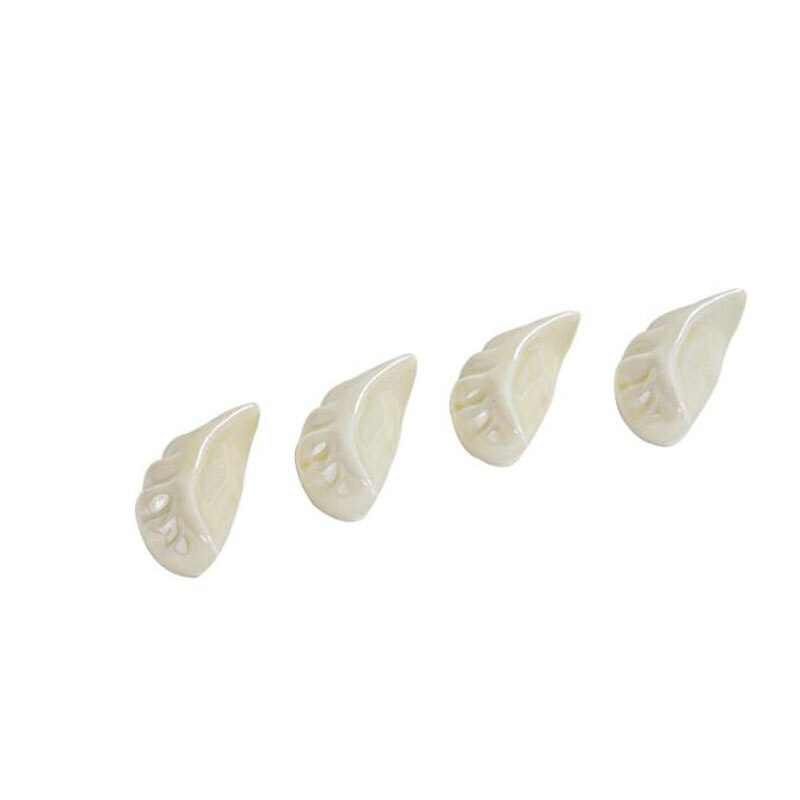 Juego de 4 unids/set de soporte de palillos de cerámica para el hogar, vajilla de cocina, simulación de Dumplings, soporte para palillos