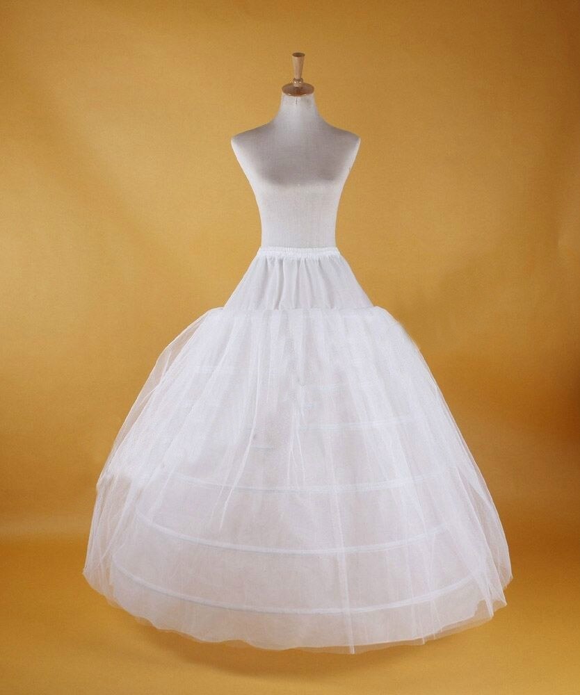 Falda de aro nupcial, accesorios de enagua de boda, crinolina, antideslizante, blanco: 8