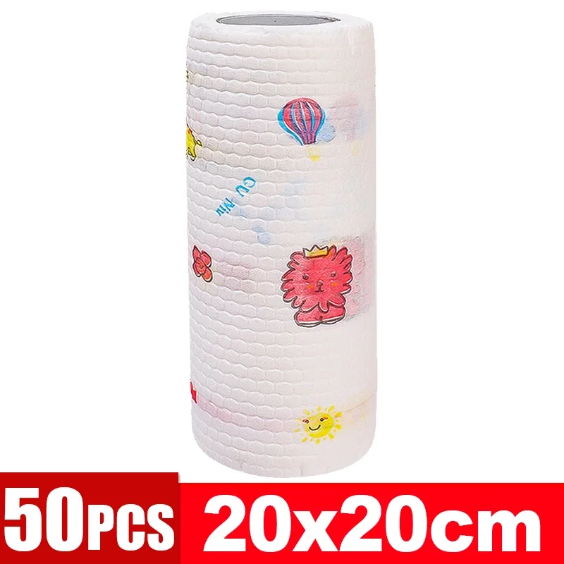 Niet-geweven Wegwerppoetsdoeken Vodden voor Huishoudelijke Keuken Afwassen Schuursponsjes Vaatdoeken Doekjes Handdoeken Cleaner Gereedschap: WHITE