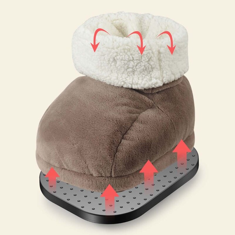 Scaldapiedi invernale lavabile scarpe peluche riscaldamento scaldapiedi elettrico