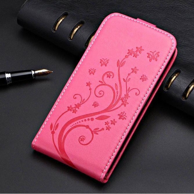 On Vertex Pro P300 Business Vintage Flip Case For Vertex Pro P300 Capa 100% Special Cover Leather Phone Bag Phone Case: flower rose