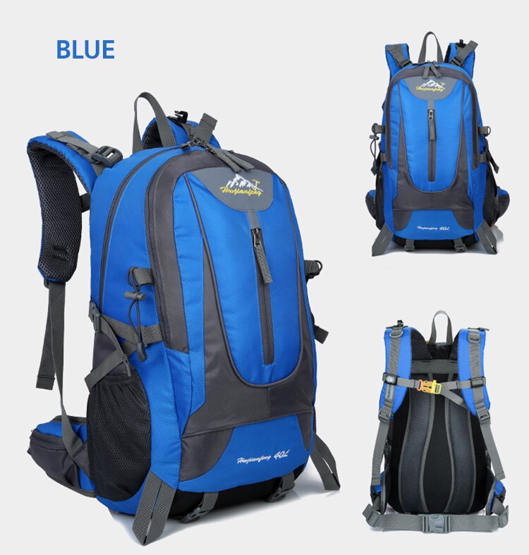 45L Rucksack Hiking Backpacks Mountain Backpack Waterproof Tear resistance Backpack Multi-function Camping Vocation Climbing: Blue Color