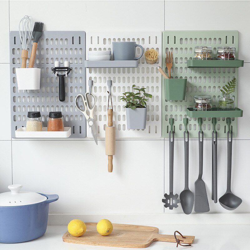 Étagère de cuisine multicouche, support de rangement mural au sol, organisateur de rangement de finition sans Perforation