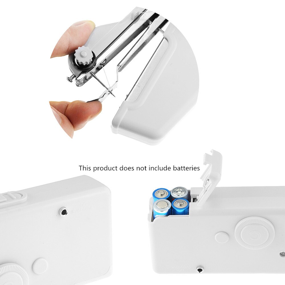 1PCS Mini Portable Handheld sewing machines Stitch Sew needlework Cordless Clothes Fabrics Sewing Machine Stitch Set