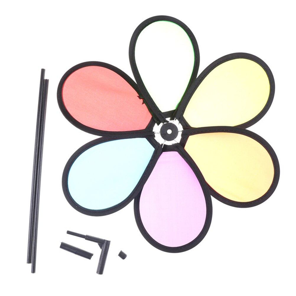 Kleurrijke Regenboog Dazy Bloem Spinner Wind Windmolen Tuin Yard Outdoor Decor Klassieke Speelgoed Kleur Willekeurig 1Pc !