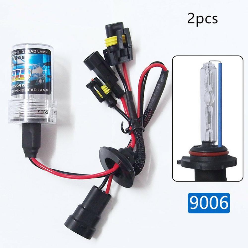 2 stk bil kjøretøy bil skjult xenon lampe xenon lys  hb4/9006 3000k-15000k lys tilbehør bil erstatning