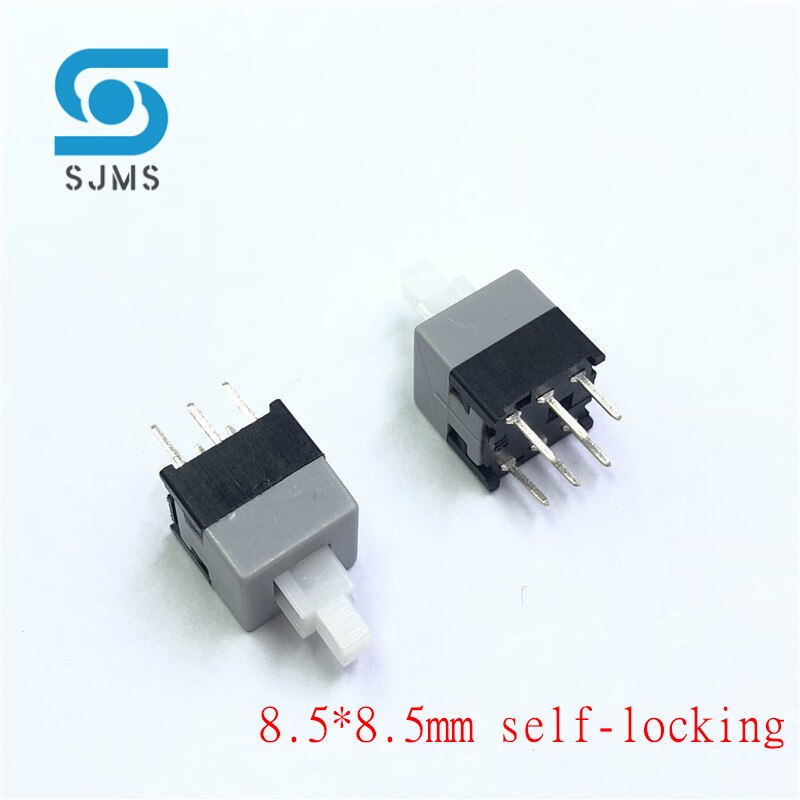 Interruptor de botón táctil autoblocante, 5,8x5,8 MM, 7x7MM, 8x8MM, 8,5x8,5 MM, microinterruptor de reinicio, tapa táctil A04, 10 unidades